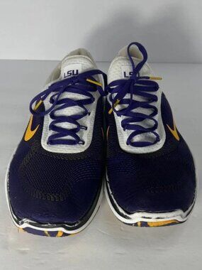 Nike Free Trainer V7 LSU Tigers Mens Sz 9 Purple AA0881-500 Week Zero Shoes